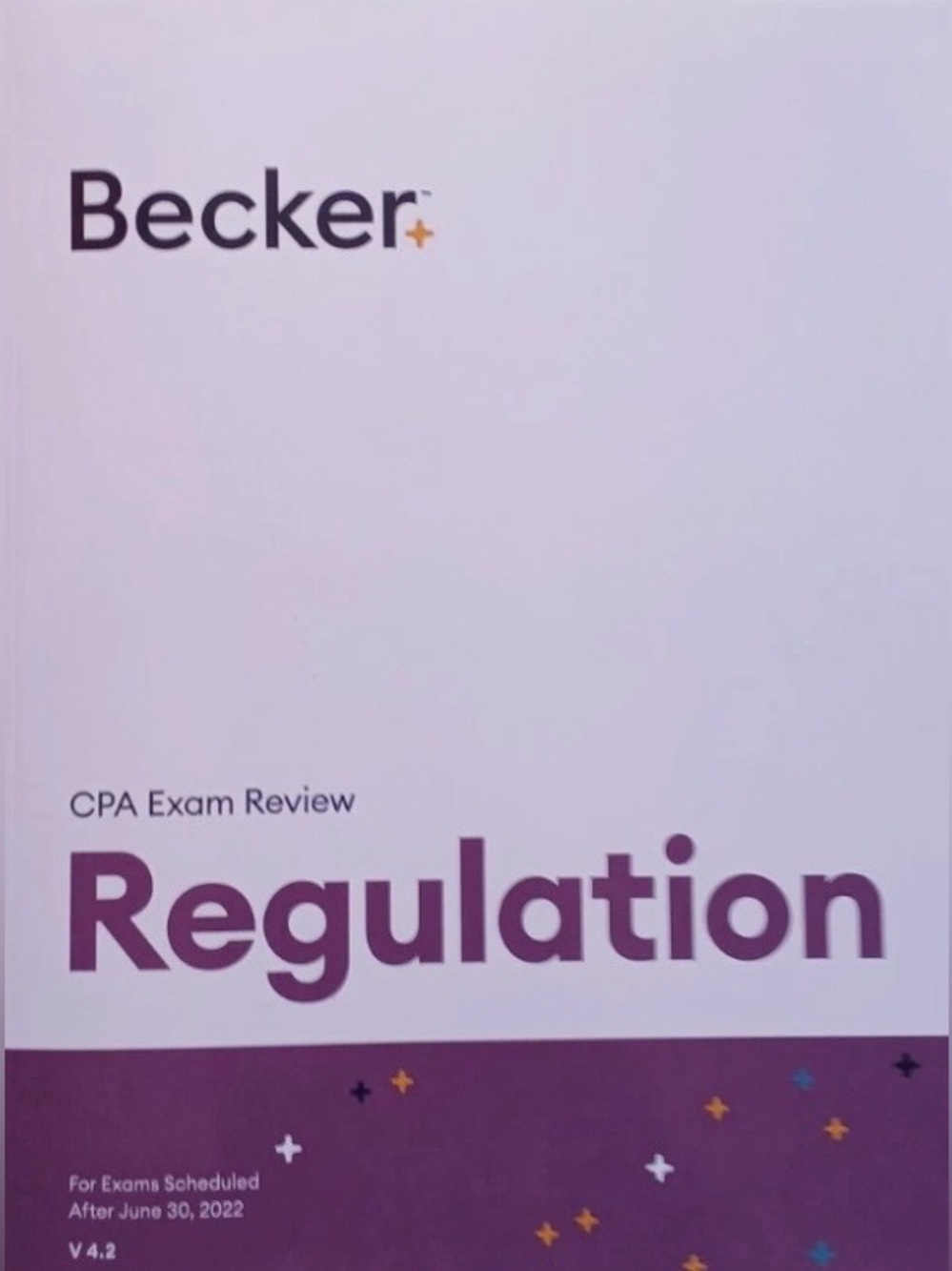 Becker CPA Exam Review - Regulation - Version 4.2 - Near Mint